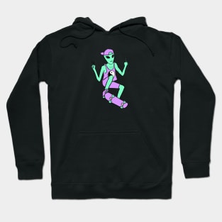 Alien Skateboarding Hoodie